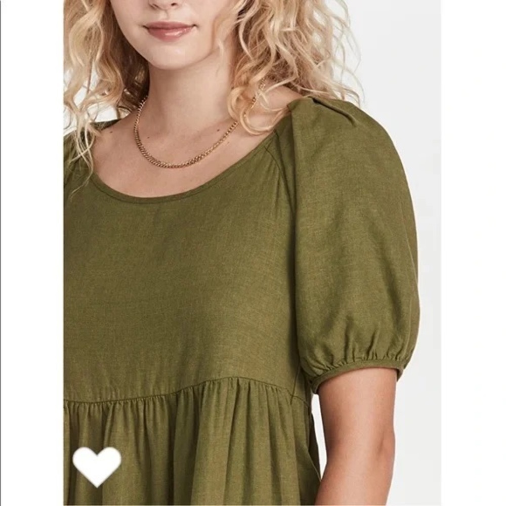 Madewell Olive Green Mini Dress - Picture 12 of 13